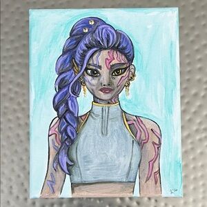 K-Pop Demon Hunters Inspired Painting- Handmade